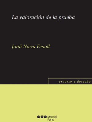 cover image of La valoración de la prueba